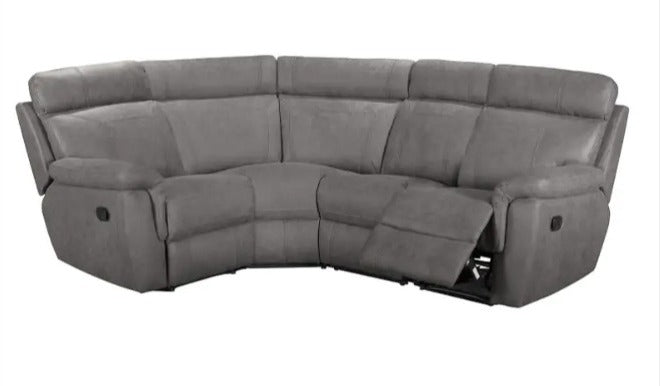 Baxter Grey Fabric Corner Group Sofa (Four Pieces)