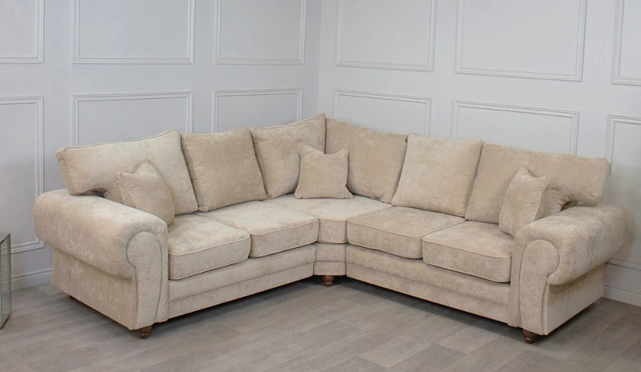Alana Corner Group Biege Chenille