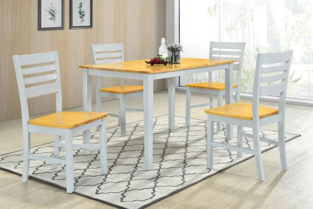 Tessa Grey & Oak Dining Set