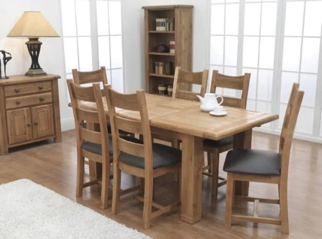 Danube Oak 1.4 m Small Ext Dining Table