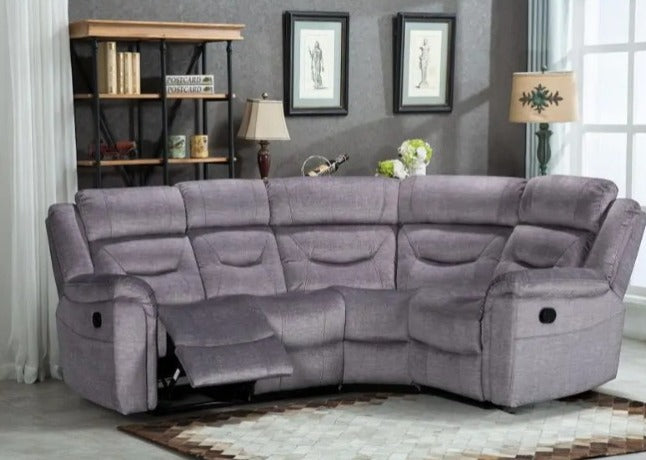 Dudley Grey Fabric Corner Sofa