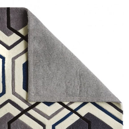 Hong Kong 7526 Grey/Navy - Healy Furniture & Carpets