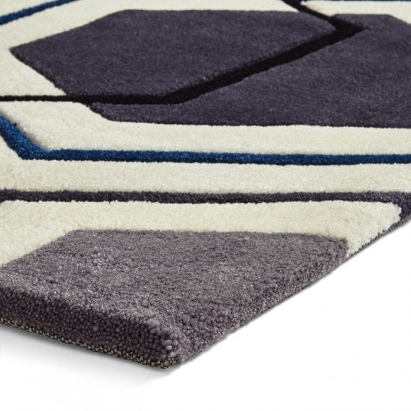 Hong Kong 7526 Grey/Navy - Healy Furniture & Carpets
