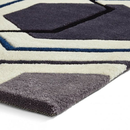 Hong Kong 7526 Grey/Navy - Healy Furniture & Carpets