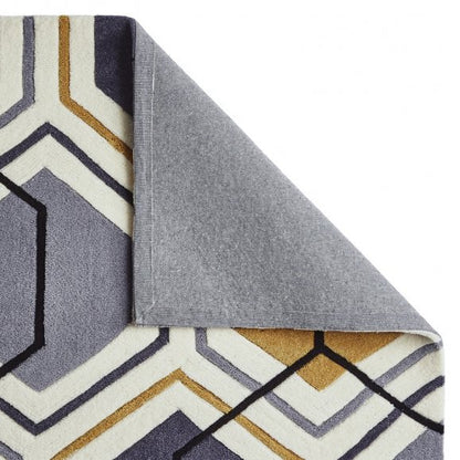 Hong Kong 7526 Grey/Yellow - Healy Furniture & Carpets