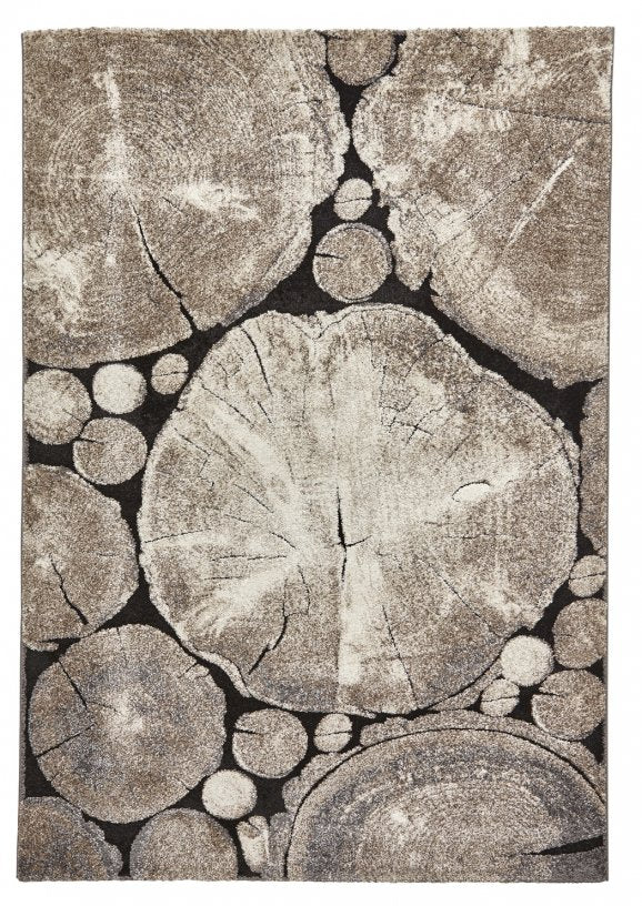 Woodland 6318 Beige/Black - Healy Furniture & Carpets