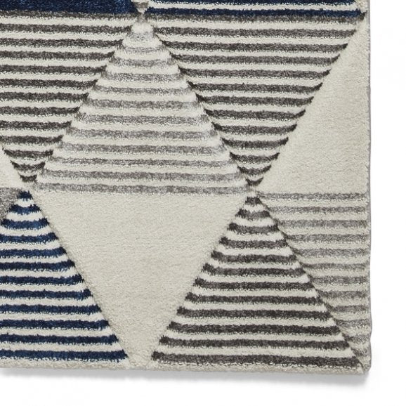 Brooklyn BRK15 Grey/Navy - Healy Furniture & Carpets