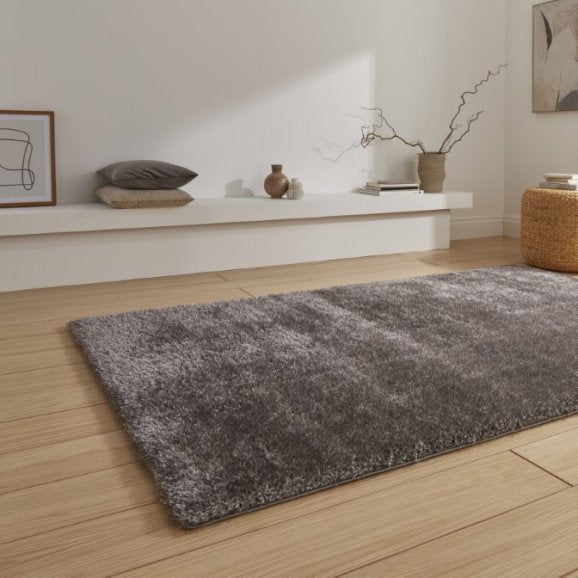 Lux Shaggy Charcoal - Healy Furniture & Carpets