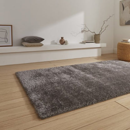 Lux Shaggy Charcoal - Healy Furniture & Carpets