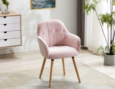 Brooklyn Velvet Accent Chair Pink