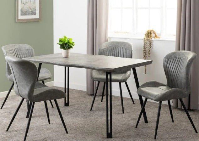 Quebec Concrete Effect Wave Edge Dining Sets - Healy Furniture & Carpets