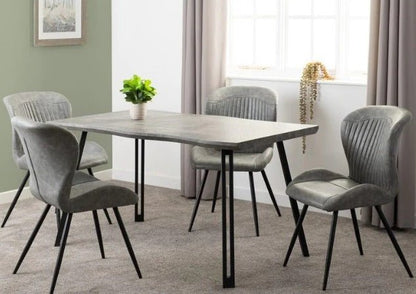 Quebec Concrete Effect Wave Edge Dining Sets - Healy Furniture & Carpets
