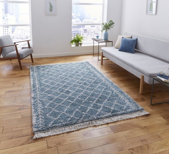 Boho 7043 Blue - Healy Furniture & Carpets