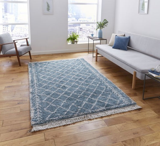 Boho 7043 Blue - Healy Furniture & Carpets