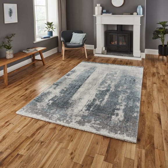 Brooklyn 8595 Ivory/Blue - Healy Furniture & Carpets