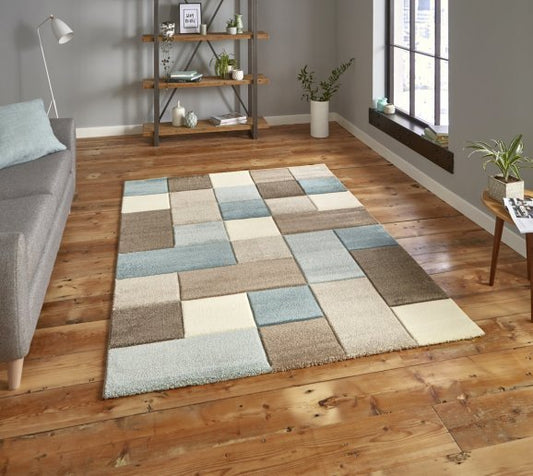 Brooklyn 646 Beige/Blue - Healy Furniture & Carpets