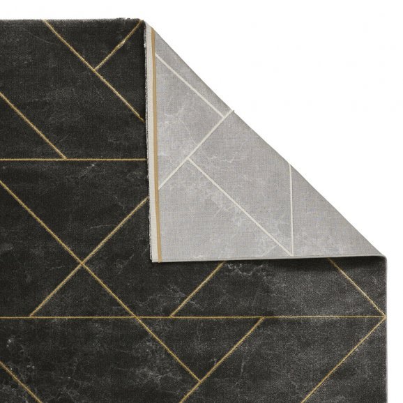 Craft 23486 Dark Grey/Gold - Healy Furniture & Carpets