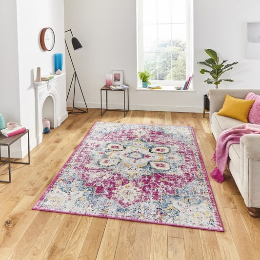 Boston G0532 Fuschia/Blue - Healy Furniture & Carpets