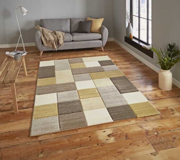 Brooklyn 646 Beige/Yellow - Healy Furniture & Carpets