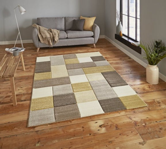 Brooklyn 646 Beige/Yellow - Healy Furniture & Carpets