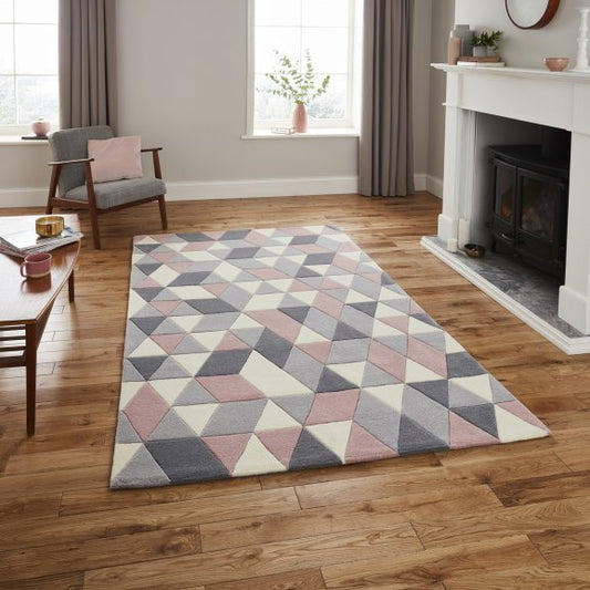 Hong Kong 3653 Grey/Rose - Healy Furniture & Carpets