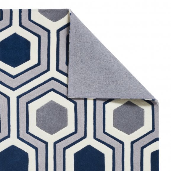 Hong Kong 3661 Grey/Navy - Healy Furniture & Carpets