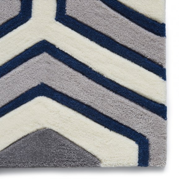 Hong Kong 3661 Grey/Navy - Healy Furniture & Carpets
