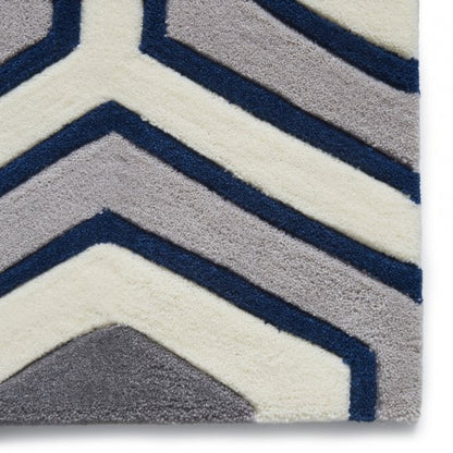 Hong Kong 3661 Grey/Navy - Healy Furniture & Carpets