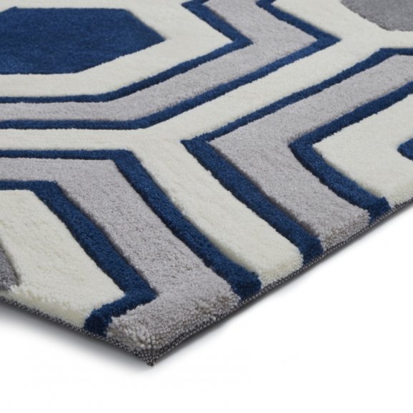 Hong Kong 3661 Grey/Navy - Healy Furniture & Carpets