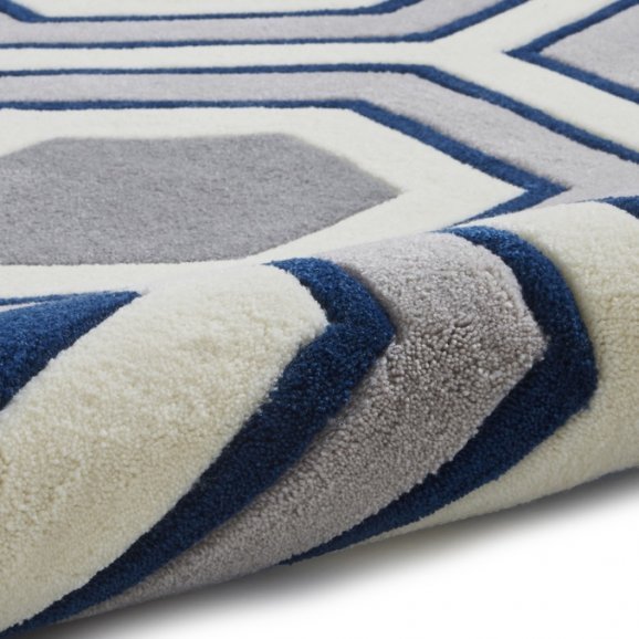 Hong Kong 3661 Grey/Navy - Healy Furniture & Carpets