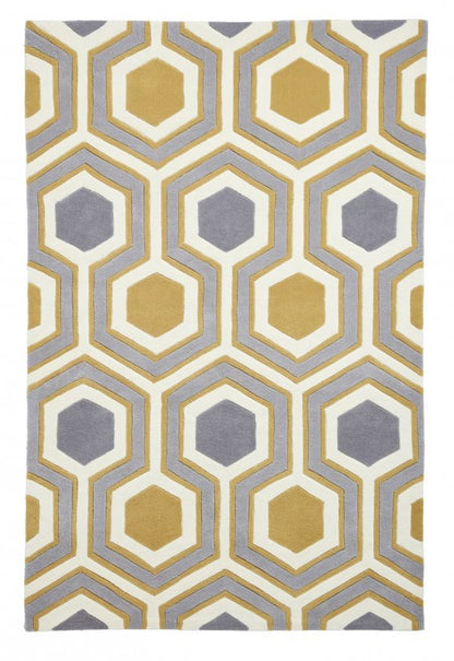 Hong Kong 3661 Grey/Yellow - Healy Furniture & Carpets