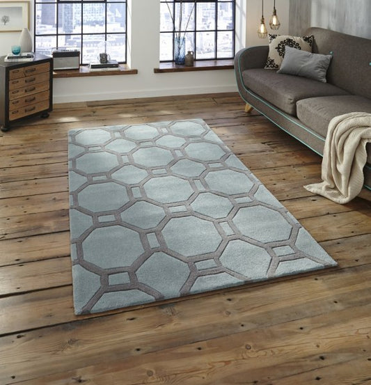 Hong Kong 4338 Blue/Grey - Healy Furniture & Carpets