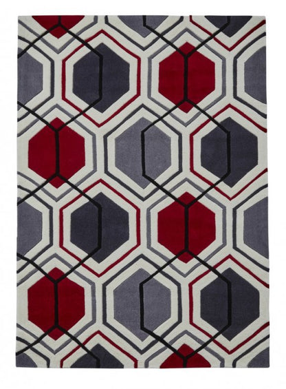 Hong Kong 7526 Cream/Red - Healy Furniture & Carpets