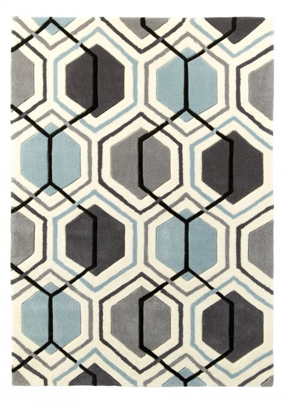 Hong Kong 7526 Grey/Blue - Healy Furniture & Carpets