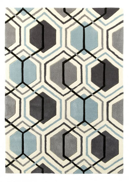 Hong Kong 7526 Grey/Blue - Healy Furniture & Carpets