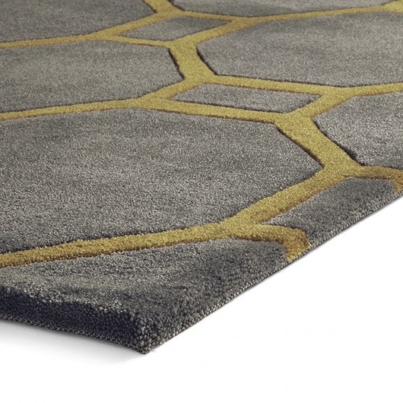 Hong Kong 4338 Grey/Yellow - Healy Furniture & Carpets