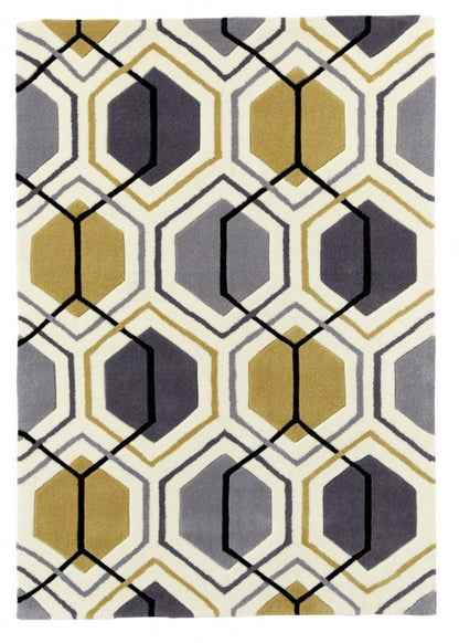 Hong Kong 7526 Grey/Yellow - Healy Furniture & Carpets