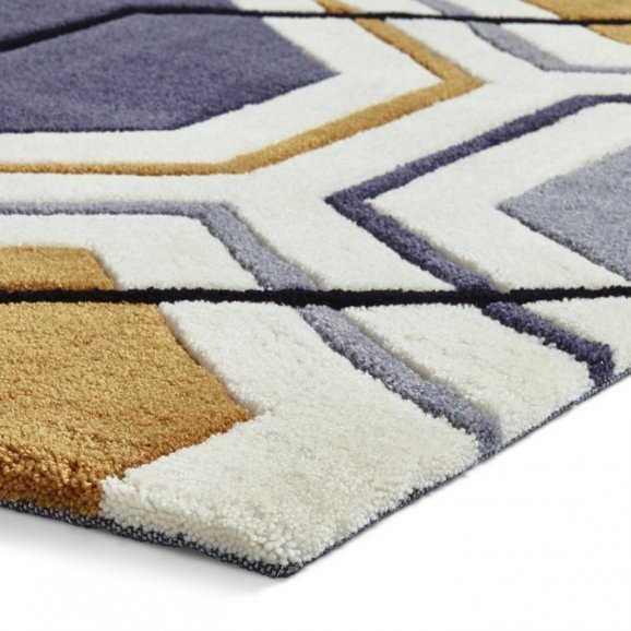 Hong Kong 7526 Grey/Yellow - Healy Furniture & Carpets