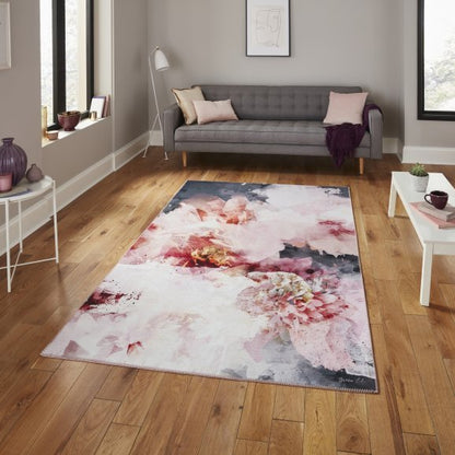 Michelle Collins FLOO24 Rose/Black - Healy Furniture & Carpets