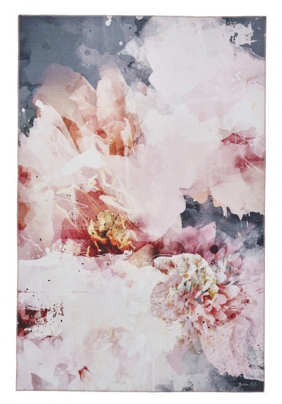 Michelle Collins FLOO24 Rose/Black - Healy Furniture & Carpets