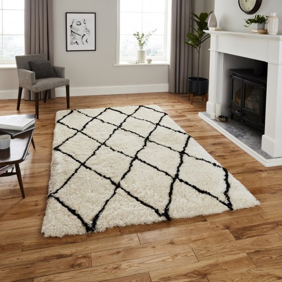 Morocco 2491 Ivory/Black - Healy Furniture & Carpets