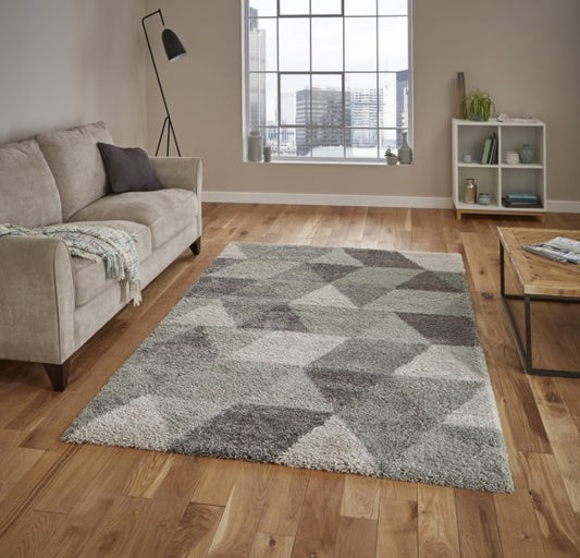 Royal Nomadic 7611 Grey/Aqua Green - Healy Furniture & Carpets