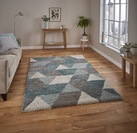Royal Nomadic 7611 Grey/Teal - Healy Furniture & Carpets