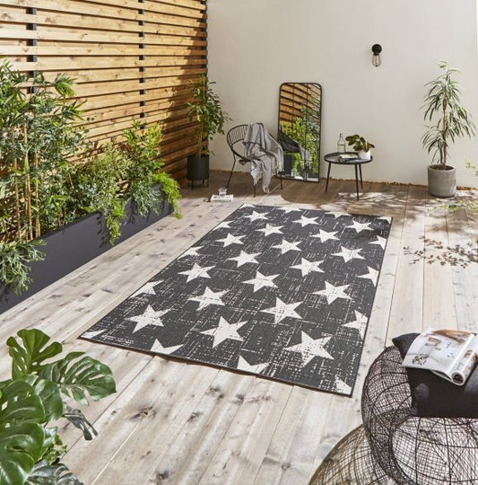 Santa Monica 48648 White/Black - Healy Furniture & Carpets