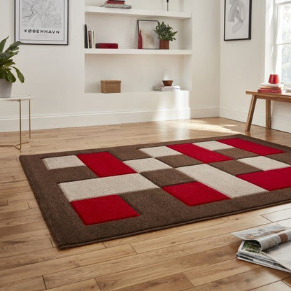 Brooklyn BRK04 Brown/Red - Healy Furniture & Carpets