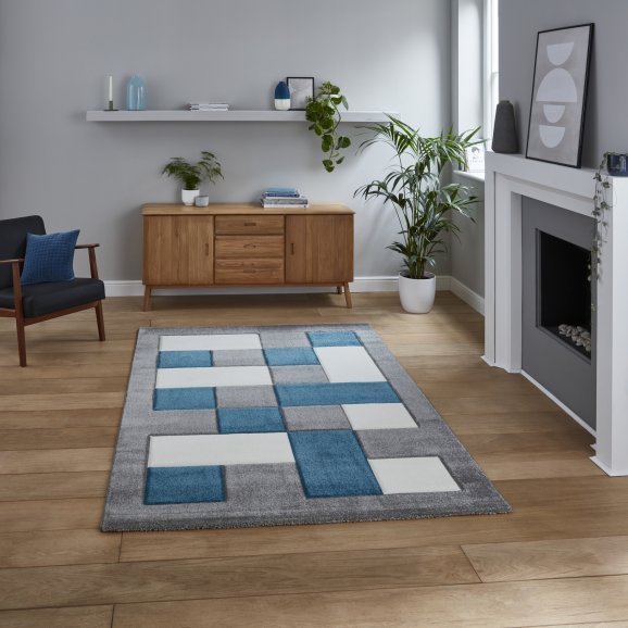Brooklyn BRK04 Grey/Blue - Healy Furniture & Carpets