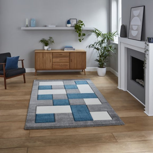 Brooklyn BRK04 Grey/Blue - Healy Furniture & Carpets