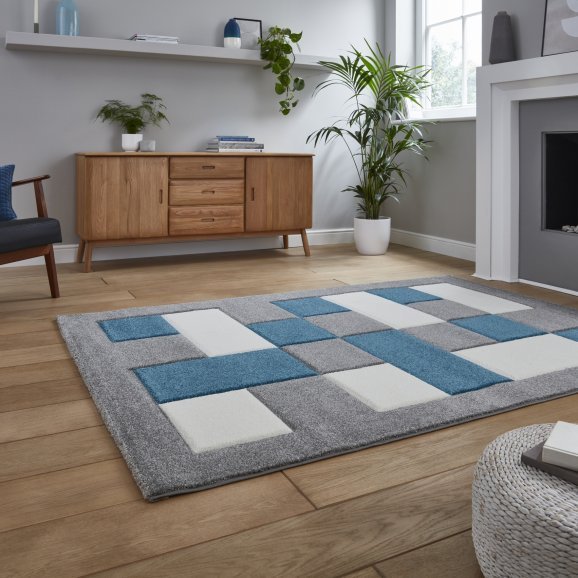 Brooklyn BRK04 Grey/Blue - Healy Furniture & Carpets