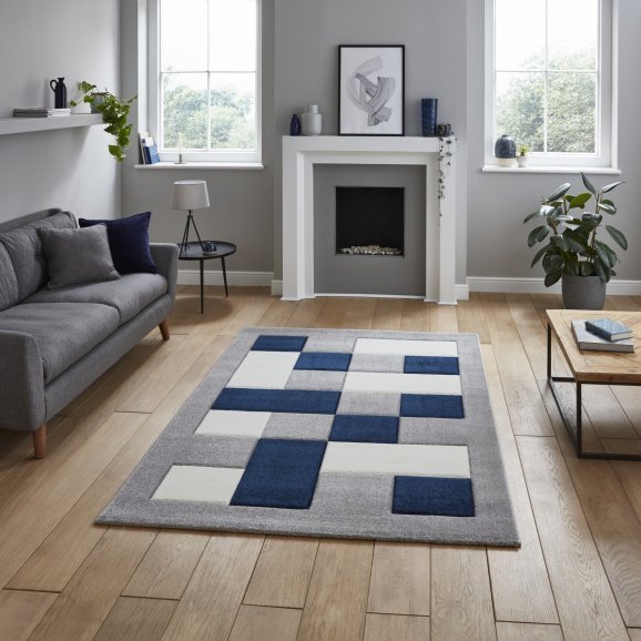 Brooklyn BRK04 Grey/Navy - Healy Furniture & Carpets