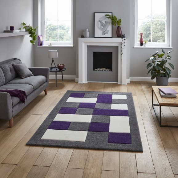 Brooklyn BRK04 Grey/Purple - Healy Furniture & Carpets